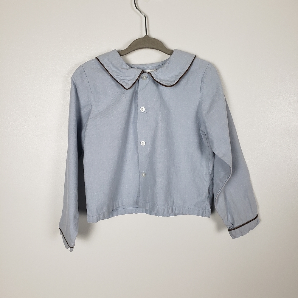 Royal Child 4T collared shirt blue and brown